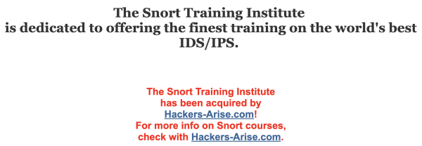 Training website branding screenshot